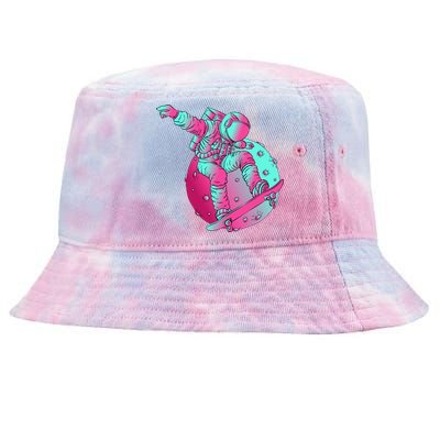 Astronaut Skateboard Skateboarding Skater Space Tie-Dyed Bucket Hat