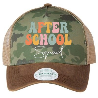 After School Squad Retro Groovy Vintage First Day Of School Legacy Tie Dye Trucker Hat