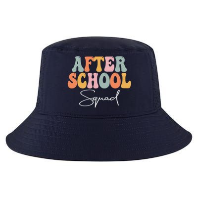 After School Squad Retro Groovy Vintage First Day Of School Cool Comfort Performance Bucket Hat