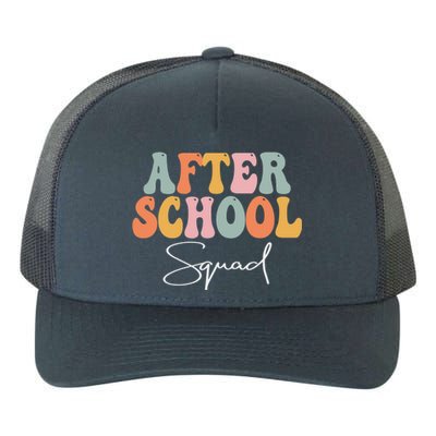 After School Squad Retro Groovy Vintage First Day Of School Yupoong Adult 5-Panel Trucker Hat