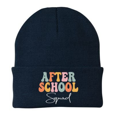 After School Squad Retro Groovy Vintage First Day Of School Knit Cap Winter Beanie