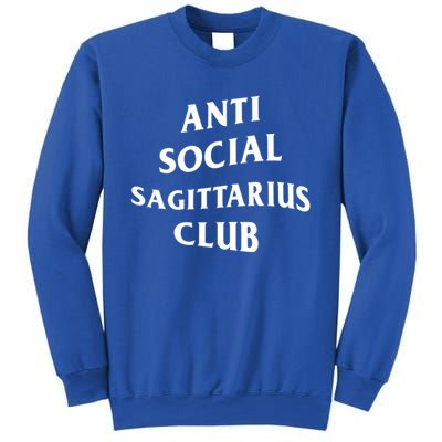 Anti Social Sagittarius Club Birth Sign Sagittarius Zodiac Gift Sweatshirt