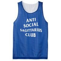 Anti Social Sagittarius Club Birth Sign Sagittarius Zodiac Gift Mesh Reversible Basketball Jersey Tank