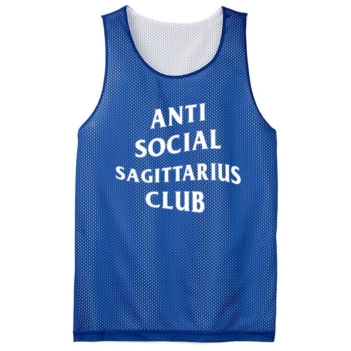 Anti Social Sagittarius Club Birth Sign Sagittarius Zodiac Gift Mesh Reversible Basketball Jersey Tank