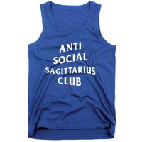 Anti Social Sagittarius Club Birth Sign Sagittarius Zodiac Gift Tank Top