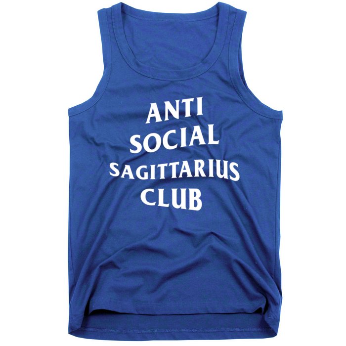 Anti Social Sagittarius Club Birth Sign Sagittarius Zodiac Gift Tank Top