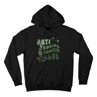 Anti Social Stoner Club Funny Weed Quote Smoking Hoodie