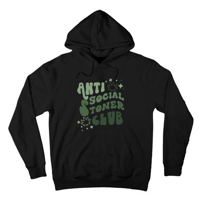 Anti Social Stoner Club Funny Weed Quote Smoking Hoodie