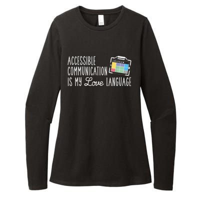 Aac Slp Speech Therapy Aac Communication Device For Autism Womens CVC Long Sleeve Shirt