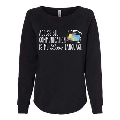 Aac Slp Speech Therapy Aac Communication Device For Autism Womens California Wash Sweatshirt