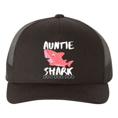 Auntie Shark Shirt Gifts From Niece Nephew Yupoong Adult 5-Panel Trucker Hat