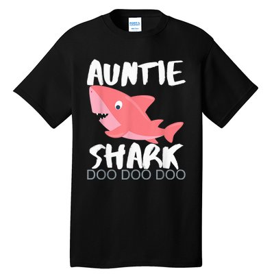 Auntie Shark Shirt Gifts From Niece Nephew Tall T-Shirt