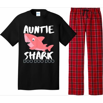 Auntie Shark Shirt Gifts From Niece Nephew Pajama Set