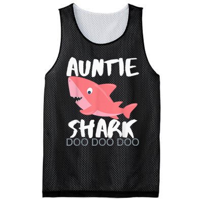 Auntie Shark Shirt Gifts From Niece Nephew Mesh Reversible Basketball Jersey Tank