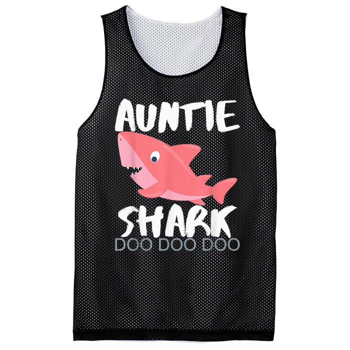 Auntie Shark Shirt Gifts From Niece Nephew Mesh Reversible Basketball Jersey Tank