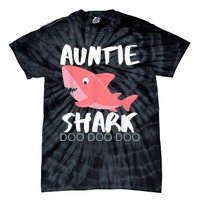 Auntie Shark Shirt Gifts From Niece Nephew Tie-Dye T-Shirt