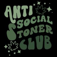 Anti Social Stoner Club Funny Weed Quote Smoking 16 in Basic Backpack