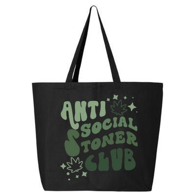 Anti Social Stoner Club Funny Weed Quote Smoking 25L Jumbo Tote