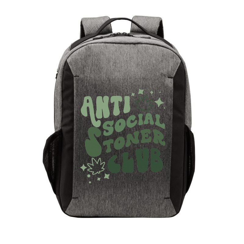 Anti Social Stoner Club Funny Weed Quote Smoking Vector Backpack