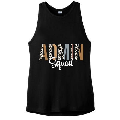 Admin Squad School Admin Assistant Principal Administrator Ladies PosiCharge Tri-Blend Wicking Tank