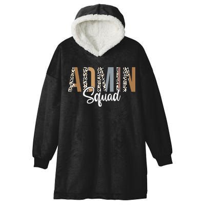 Admin Squad School Admin Assistant Principal Administrator Hooded Wearable Blanket