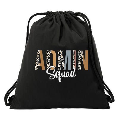 Admin Squad School Admin Assistant Principal Administrator Drawstring Bag