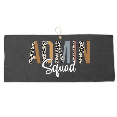 Admin Squad School Admin Assistant Principal Administrator Large Microfiber Waffle Golf Towel