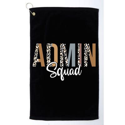 Admin Squad School Admin Assistant Principal Administrator Golf Towel