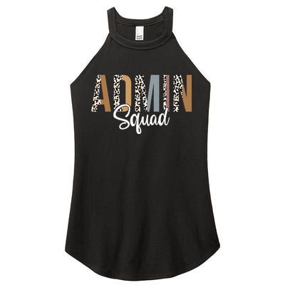 Admin Squad School Admin Assistant Principal Administrator Women's Perfect Tri Rocker Tank
