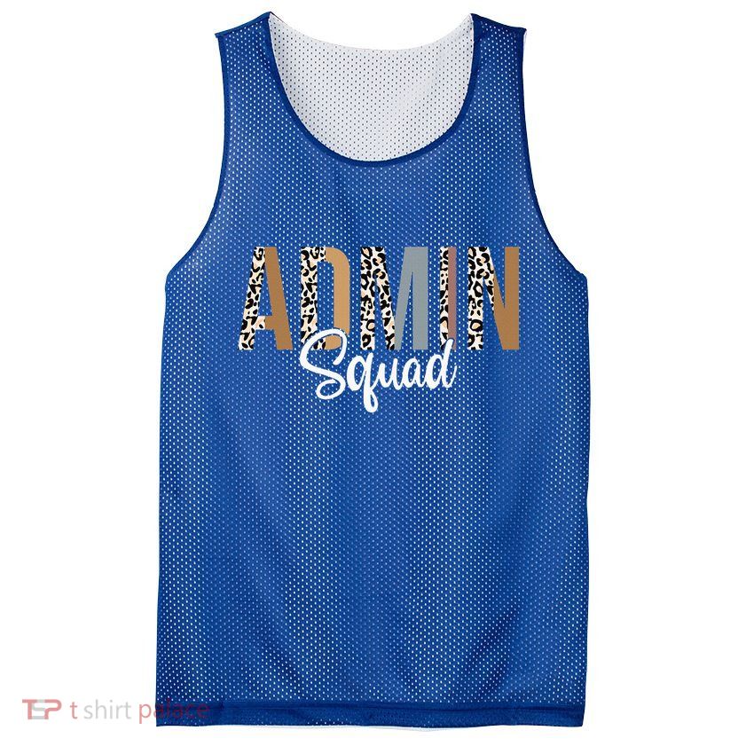 Admin Squad School Admin Assistant Principal Administrator Mesh Reversible Basketball Jersey Tank
