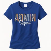 Admin Squad School Admin Assistant Principal Administrator Womens T-Shirt