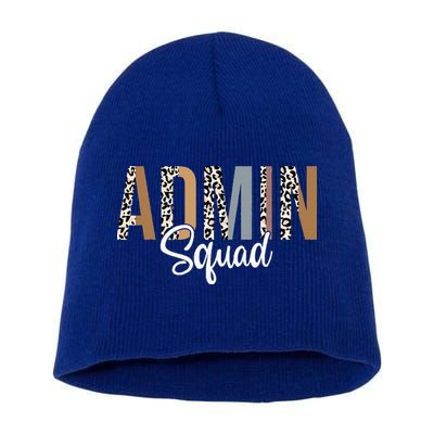 Admin Squad School Admin Assistant Principal Administrator Short Acrylic Beanie
