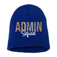 Admin Squad School Admin Assistant Principal Administrator Short Acrylic Beanie