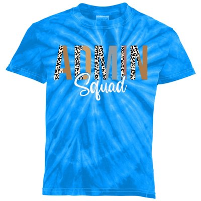 Admin Squad School Admin Assistant Principal Administrator Kids Tie-Dye T-Shirt