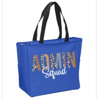 Admin Squad School Admin Assistant Principal Administrator Zip Tote Bag