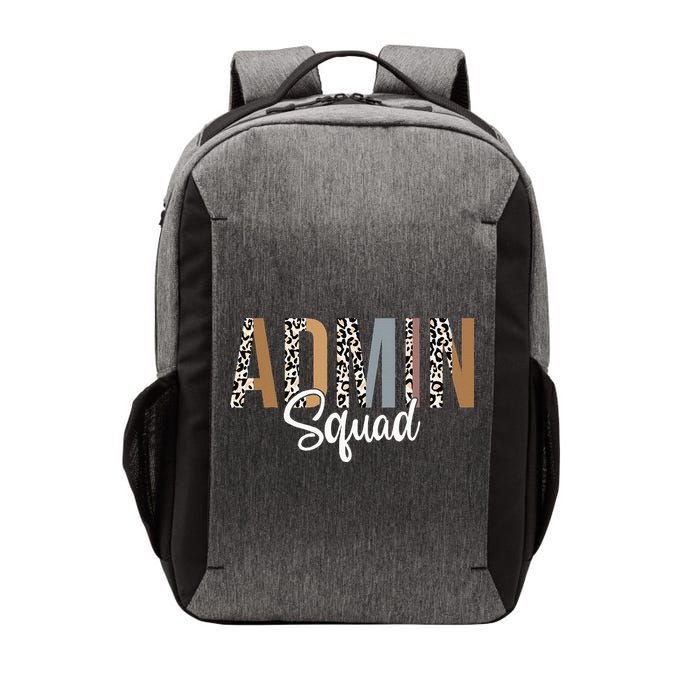 Admin Squad School Admin Assistant Principal Administrator Vector Backpack