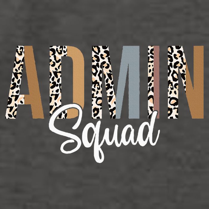 Admin Squad School Admin Assistant Principal Administrator Vector Backpack