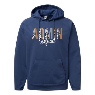 Admin Squad School Admin Assistant Principal Administrator Performance Fleece Hoodie