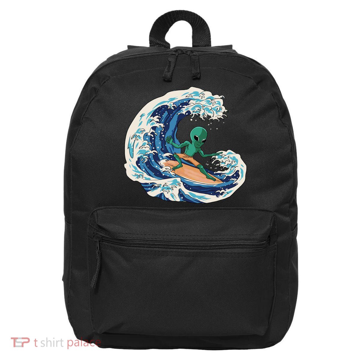 Alien Surfing Summer Surfer 16 in Basic Backpack