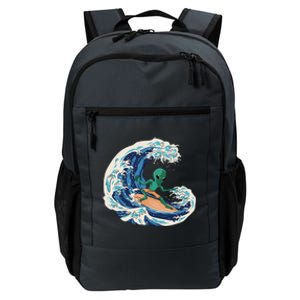 Alien Surfing Summer Surfer Daily Commute Backpack