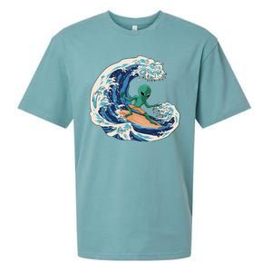 Alien Surfing Summer Surfer Sueded Cloud Jersey T-Shirt