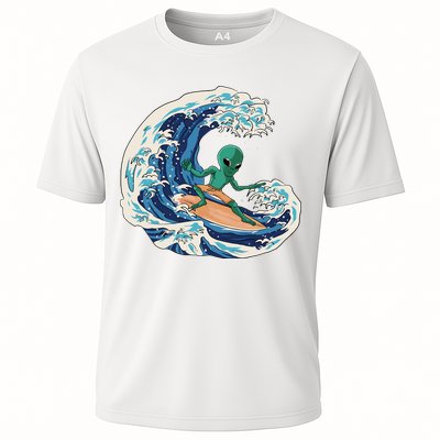 Alien Surfing Summer Surfer Performance Shirt