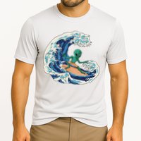 Alien Surfing Summer Surfer Cooling Performance Crew T-Shirt
