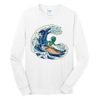 Alien Surfing Summer Surfer Tall Long Sleeve T-Shirt