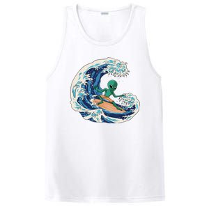 Alien Surfing Summer Surfer PosiCharge Competitor Tank