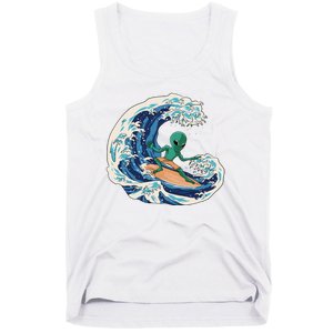 Alien Surfing Summer Surfer Tank Top