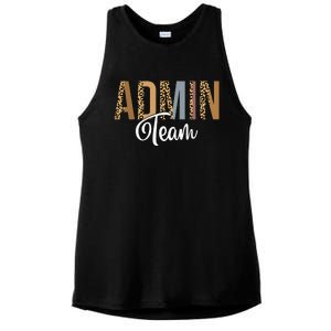 Admin Squad School Admin Team Principal Administrator Ladies PosiCharge Tri-Blend Wicking Tank