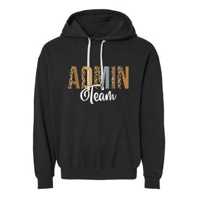 Admin Squad School Admin Team Principal Administrator Garment-Dyed Fleece Hoodie