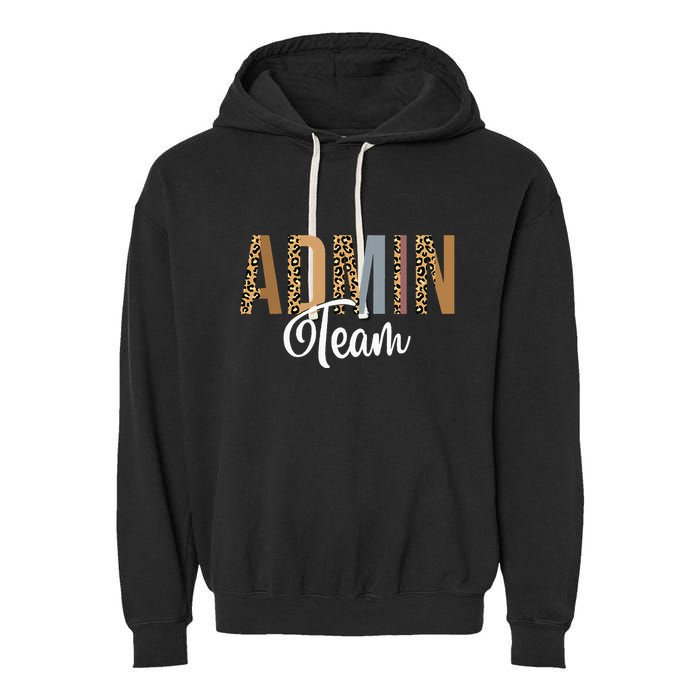 Admin Squad School Admin Team Principal Administrator Garment-Dyed Fleece Hoodie