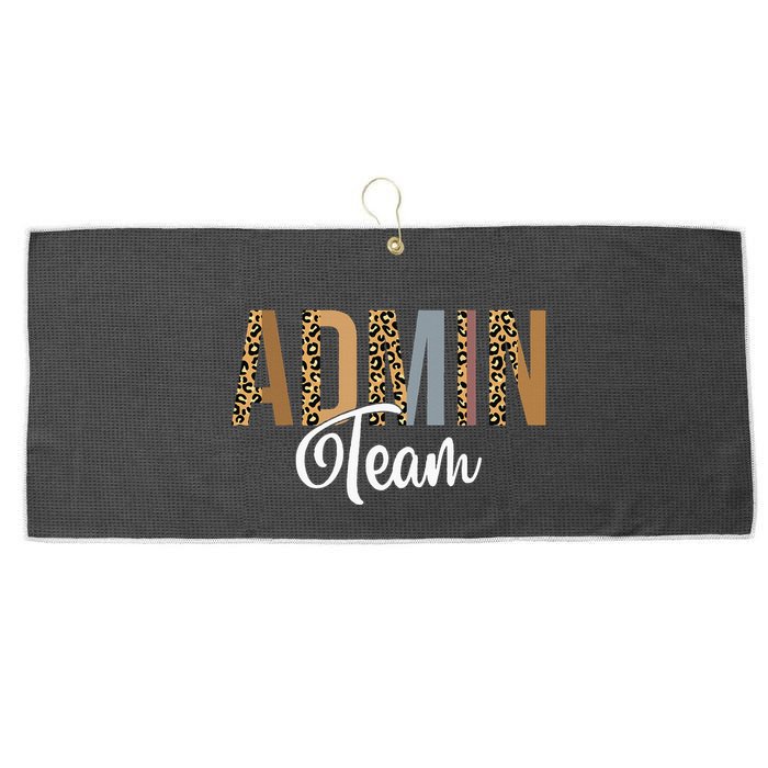 Admin Squad School Admin Team Principal Administrator Large Microfiber Waffle Golf Towel